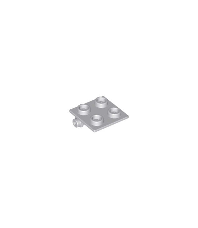 LEGO - Scharniersteen 2 x 2 bovenplaat - Light Bluish Gray | N
