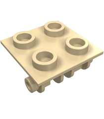 LEGO - Scharniersteen 2 x 2 bovenplaat - Tan | N - Thumbnail