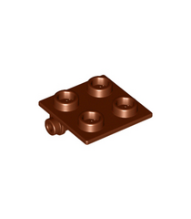 LEGO - Scharniersteen 2 x 2 bovenplaat - Reddish Brown | N - Thumbnail