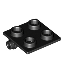 LEGO - Scharniersteen 2 x 2 bovenplaat - Black | N - Thumbnail