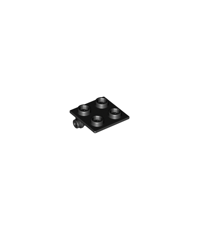 LEGO - Scharniersteen 2 x 2 bovenplaat - Black | N