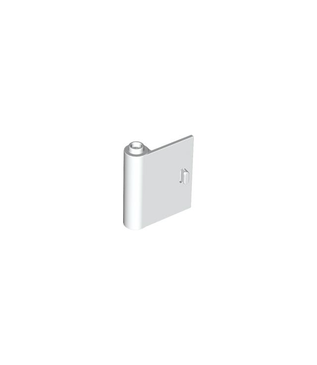 LEGO - Deur 1 x 3 x 3 links – open tussen boven- en onderscharnier - White | N