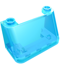 LEGO - Voorruit 2 x 4 x 2 - Trans-Light Blue | N - Thumbnail