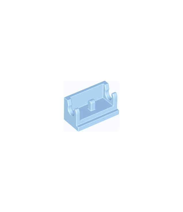 LEGO - Scharniersteen 1 x 2 basis - Bright Light Blue | N