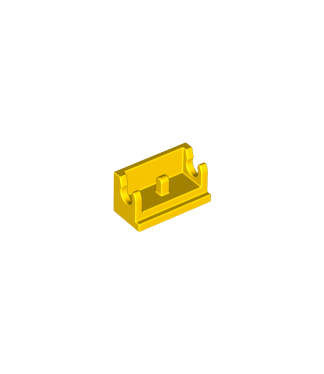 LEGO - Scharniersteen 1 x 2 basis - Yellow | N