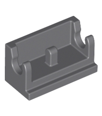 LEGO - Scharniersteen 1 x 2 basis - Dark Bluish Gray | N - Thumbnail