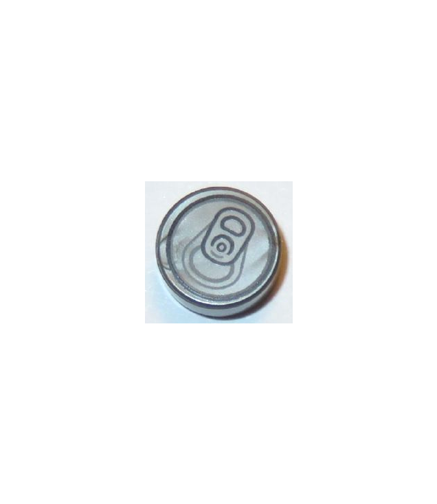 LEGO - Tegel, rond 1 x 1 met frisdrankblik-deksel - Flat Silver | N