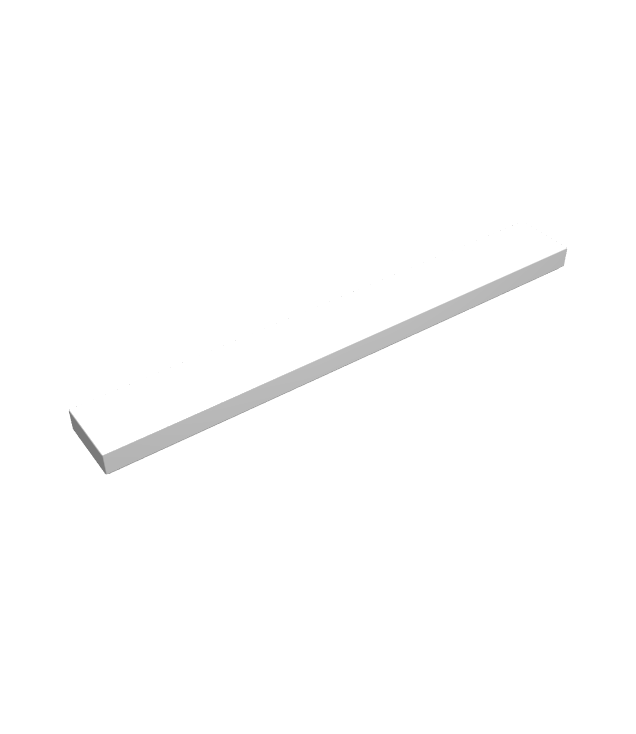 LEGO - Tegel 1 x 8 - White | N