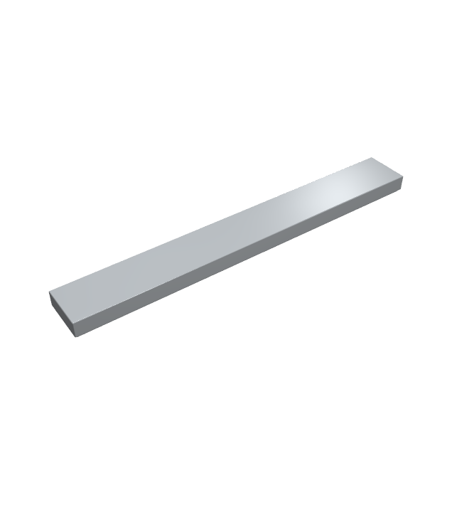 LEGO - Tegel 1 x 8 - Light Bluish Gray | N