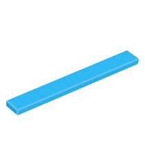 LEGO - Tegel 1 x 8 - Dark Azure | N - Thumbnail