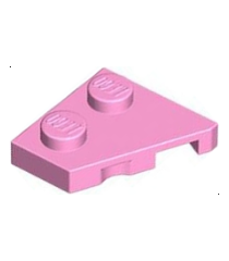 LEGO - Wig, plaat 2 x 2 links - Bright Pink | N - Thumbnail