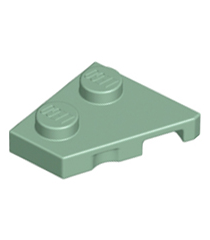 LEGO - Wig, plaat 2 x 2 links - Sand Green | N - Thumbnail