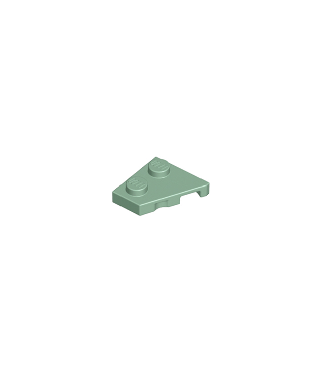 LEGO - Wig, plaat 2 x 2 links - Sand Green | N