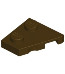 LEGO - Wig, plaat 2 x 2 links - Dark Brown | N - Thumbnail