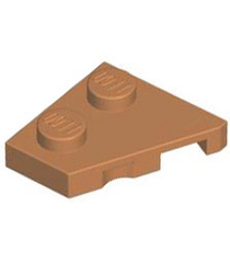 LEGO - Wig, plaat 2 x 2 links - Medium Nougat | N - Thumbnail