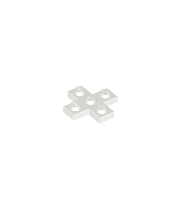 LEGO - Plaat, gemodificeerd 3 x 3 kruisvorm - White | N