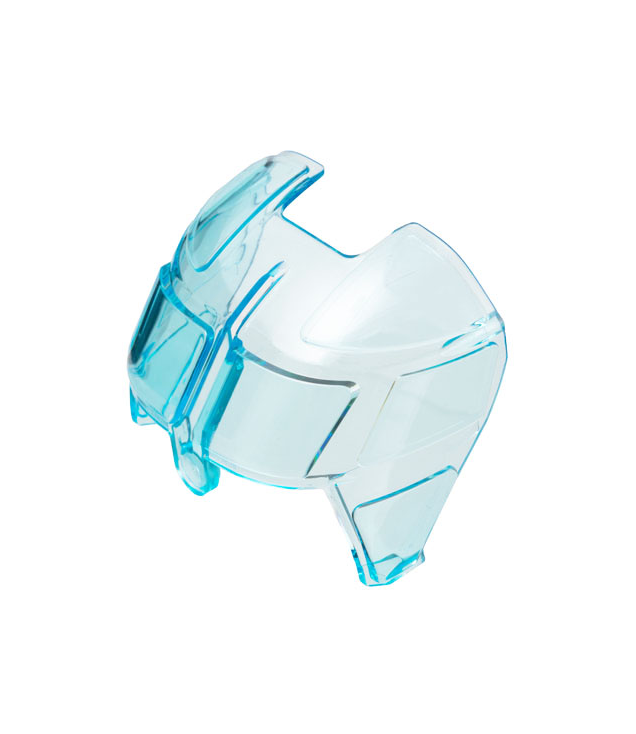 LEGO - Glas voor vliegtuigromp, gebogen voorkant 6 x 8 bovenstuk - Trans-Light Blue | N