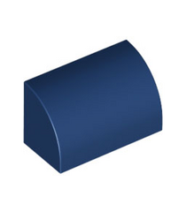 LEGO - Helling, gebogen 1 x 2 - Dark Blue | N - Thumbnail