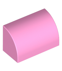 LEGO - Helling, gebogen 1 x 2 - Bright Pink | N - Thumbnail