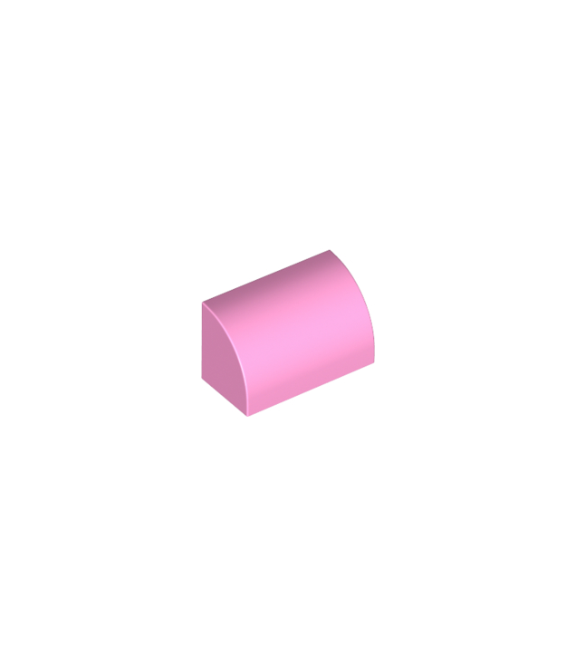 LEGO - Helling, gebogen 1 x 2 - Bright Pink | N
