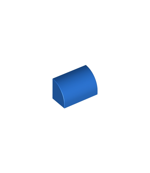 LEGO - Helling, gebogen 1 x 2 - Blue | N