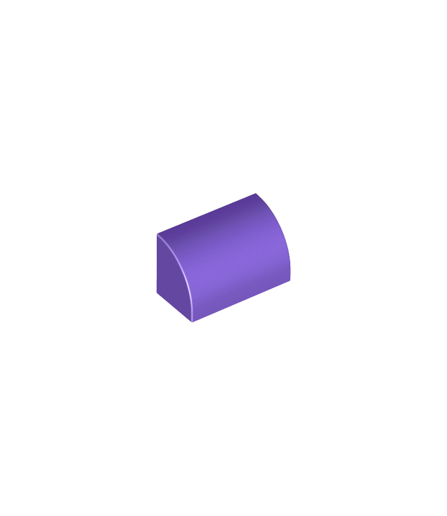 LEGO - Helling, gebogen 1 x 2 - Dark Purple | N