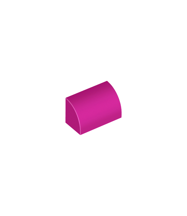 LEGO - Helling, gebogen 1 x 2 - Magenta | N
