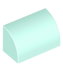 LEGO - Helling, gebogen 1 x 2 - Light Aqua | N - Thumbnail