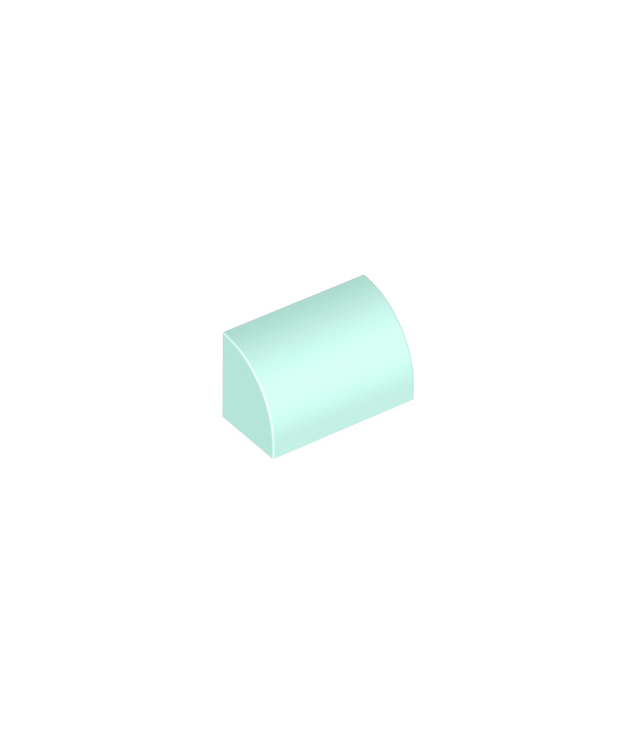LEGO - Helling, gebogen 1 x 2 - Light Aqua | N