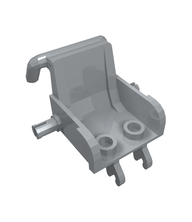 LEGO - Minifiguur-accessoire, rolstoelzitting - Light Bluish Gray | N