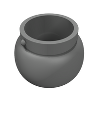 LEGO - Minifiguur-accessoire, kleine pan met handgreephouders - Pearl Dark Gray | N - Thumbnail