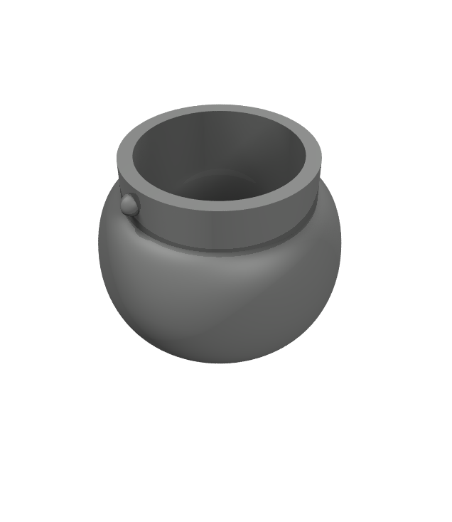 LEGO - Minifiguur-accessoire, kleine pan met handgreephouders - Pearl Dark Gray | N