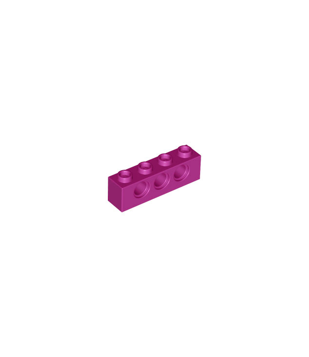 LEGO - Technic-steen 1 x 4 met gaten - Magenta | N