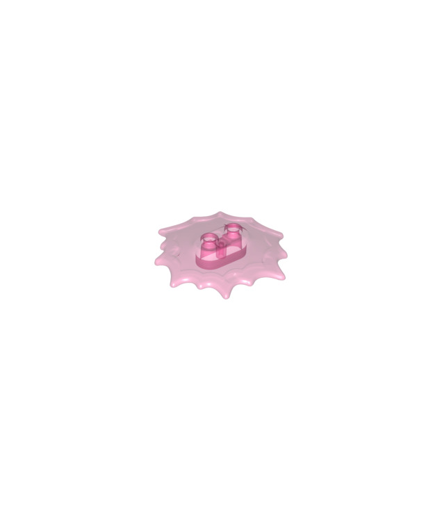 LEGO - Energie-uitbarsting, minifiguurvoetstuk 5 x 5 x 2/3 - Trans-Dark Pink | N