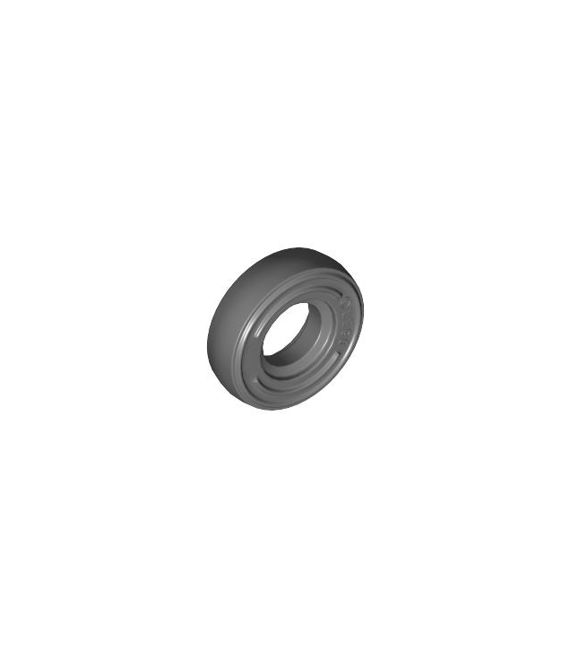 LEGO - Band Ø14 x 4 mm glad klein met nummer in reliëf aan zijkant - Dark Bluish Gray | N