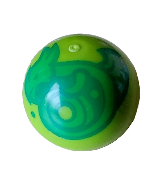 LEGO - Technic-kogelgewricht met opgerolde felgroene draak (Dungeons & Dragons Orb of Dragonkind) - Lime | N