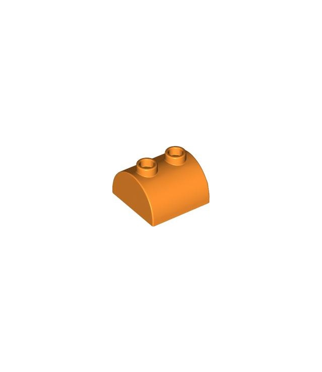 LEGO - Helling, gebogen 2 x 2 dubbel met 2 holle noppen - Orange | N