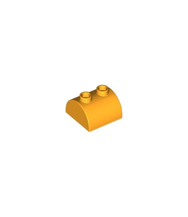 LEGO - Helling, gebogen 2 x 2 dubbel met 2 holle noppen - Bright Light Orange | N
