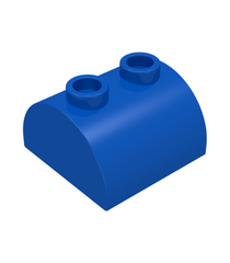 LEGO - Helling, gebogen 2 x 2 dubbel met 2 holle noppen - Blue | N - Thumbnail