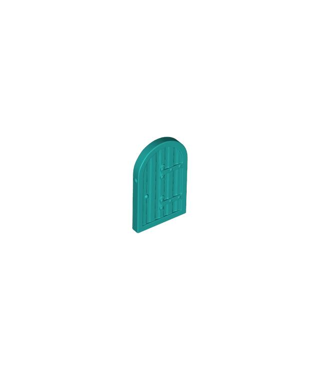 LEGO - Luik voor raam 1 x 2 x 2 2/3 met afgeronde bovenkant - Dark Turquoise | N