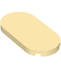 LEGO - Tegel, rond 2 x 4 ovaal - Tan | N - Thumbnail