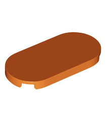 LEGO - Tegel, rond 2 x 4 ovaal - Dark Orange | N - Thumbnail