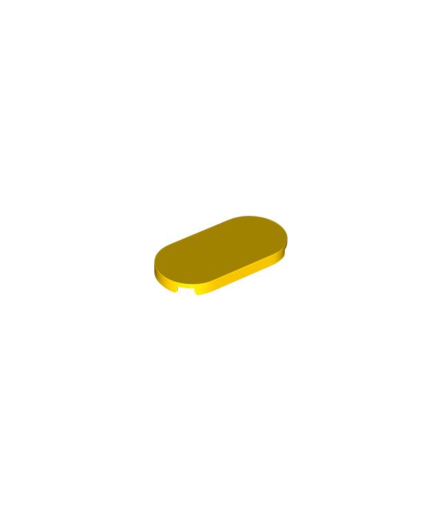 LEGO - Tegel, rond 2 x 4 ovaal - Yellow | N