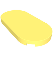 LEGO - Tegel, rond 2 x 4 ovaal - Bright Light Yellow | N - Thumbnail