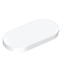 LEGO - Tegel, rond 2 x 4 ovaal - White | N - Thumbnail