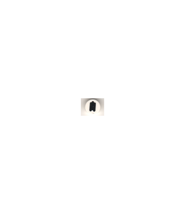 LEGO - Tegel, rond 1 x 1 met loensend zwart oog - White | N