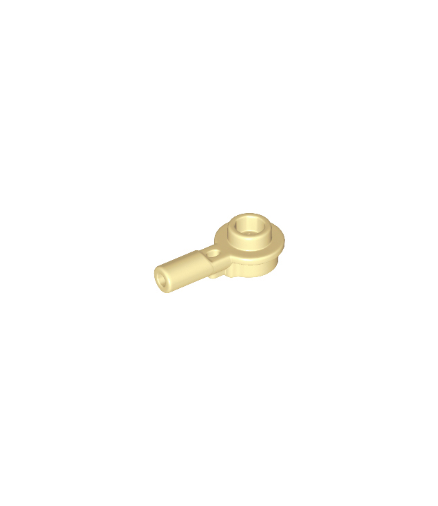 LEGO - Staaf 1L met 1 x 1 ronde plaat met holle nop - Tan | N