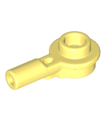LEGO - Staaf 1L met 1 x 1 ronde plaat met holle nop - Bright Light Yellow | N - Thumbnail
