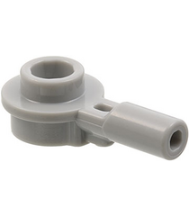 LEGO - Staaf 1L met 1 x 1 ronde plaat met holle nop - Light Bluish Gray | N - Thumbnail
