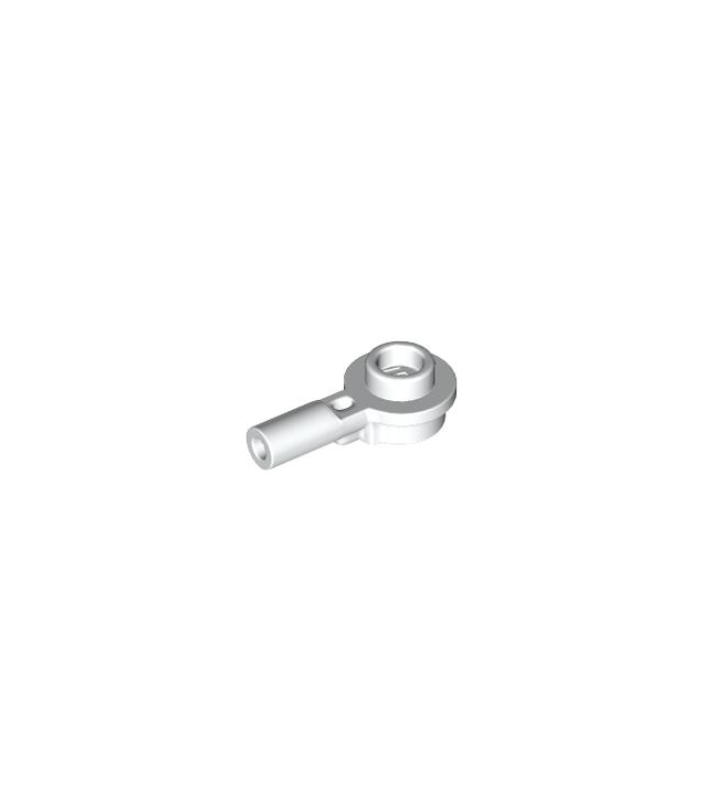 LEGO - Staaf 1L met 1 x 1 ronde plaat met holle nop - White | N